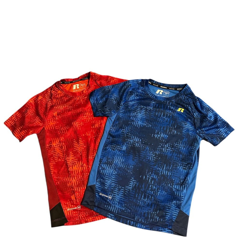Russell Athletic Red and Blue T-Shirt Bundle